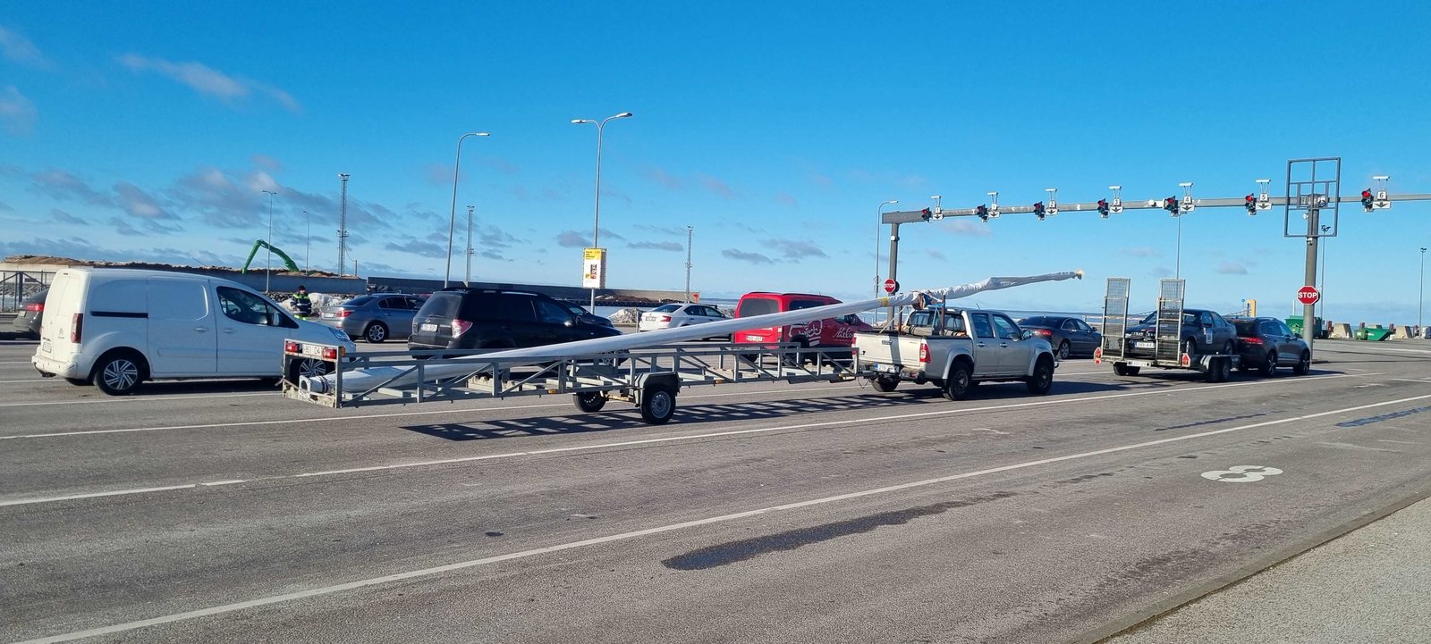 18 m lipumasti transport Saaremaale